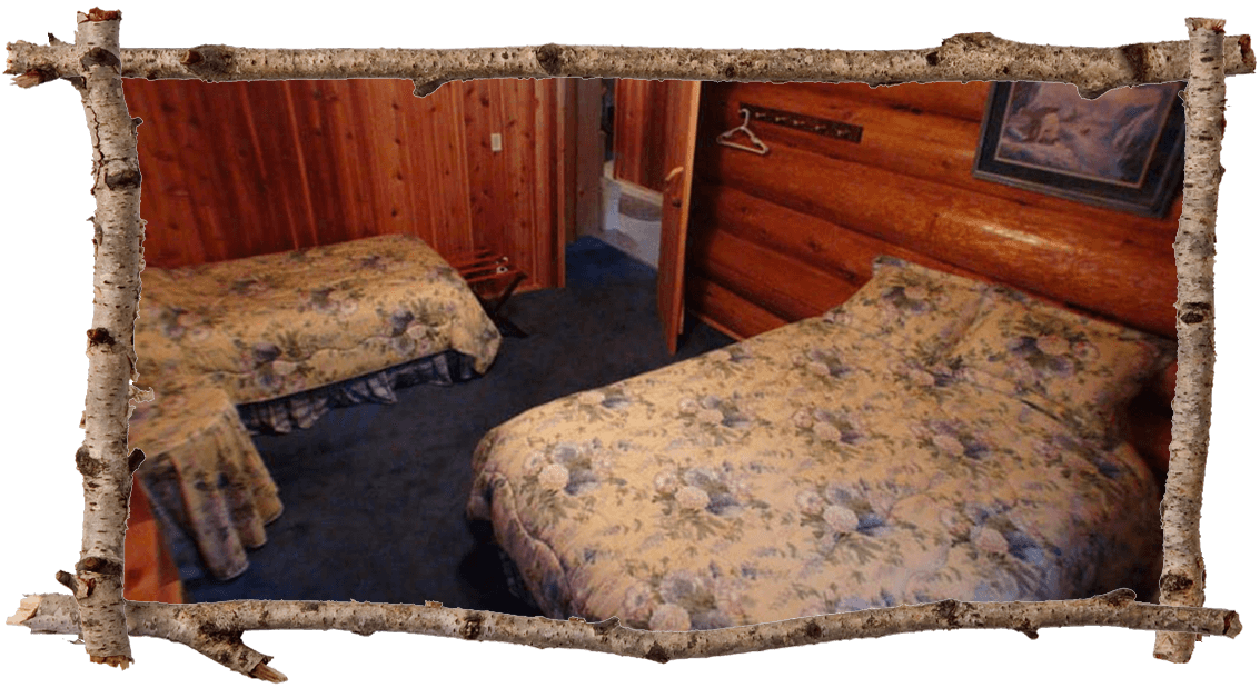 Cabin 2 bedroom with two beds